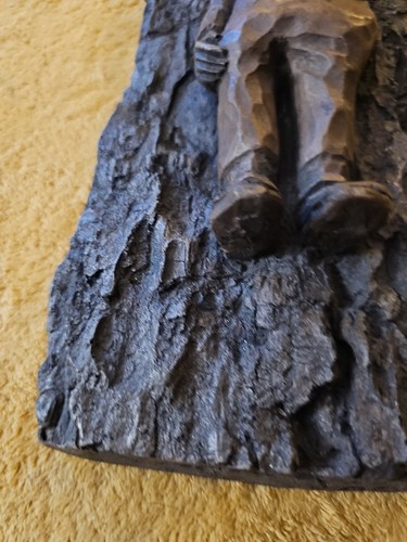 Gnome Wood Art Carved Composite Cottagecore 13" Kitschy - Picture 3 of 8