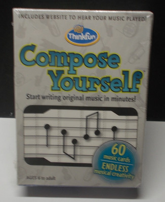 ThinkFun Compose Yourself Music Composer Card Game Brand New Sealed