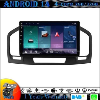 9''Android 14 Autoradio GPS SAT Navi Carplay DAB BT For Buick Regal Opel lnsignia