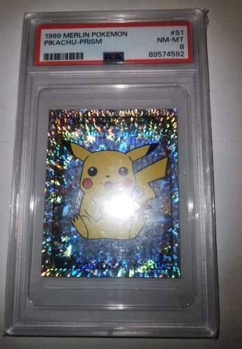 1999 Pokemon Merlin Stickers Pikachu Special Glitter Holo S1 Pika