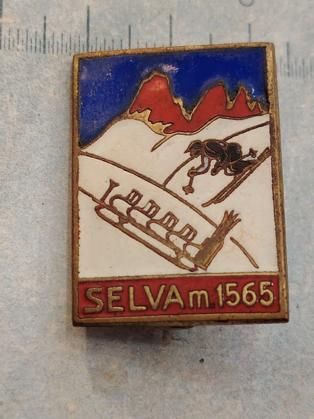 Distintivo Montagna Escursionismo Rifugio, Smalti, Selva Mt 1565
