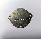 Plaque d'identité  brigadier Artillerie d'Afrique ww1