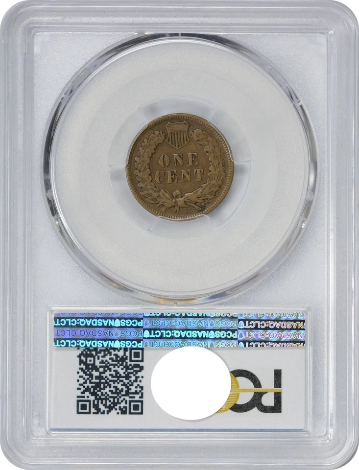 1908-S Indian Cent VF20 PCGS - Image 2 of 2