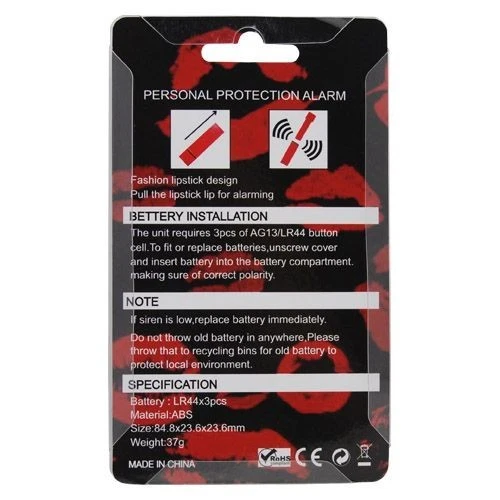 Lipstick Alarm 911 Anti-wolf Panic Button Self Defense Personal Safety Alert 120 - Image 2 of 4