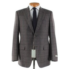Canali NWT 100 Wool Sport Coat Size 52R 42R US In Brown, Purple  Blue Plaid