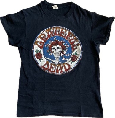 1970s Vintage Grateful Dead Bertha Tee Shirt Black Medium