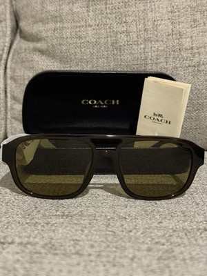     genuine Coach HC8416U / CW424  Transparent Acorn  sunglass For Men