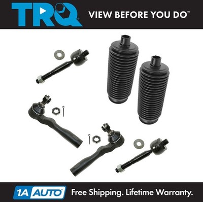 Tie Rod End Inner Outer LH RH w/ Rack Boot Bellow Set of 6 for Tundra Sequoia