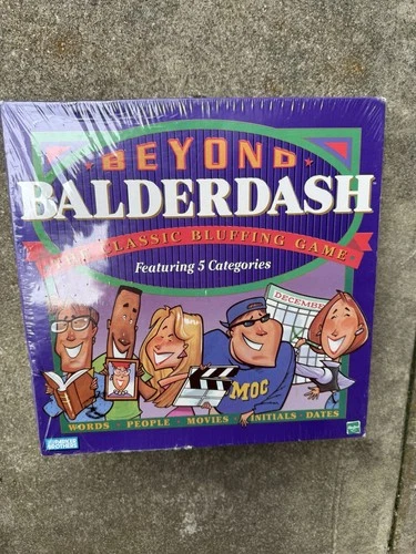 Beyond Balderdash Classic Bluffing Board Game VTG 1997 New Sealed Parker Bros.