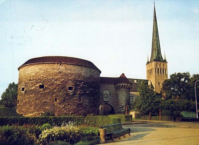 Estonia Tallinn Eesti Harjumaa Paks Margareeta Torn Ja Oleviste Kirik #PBE607