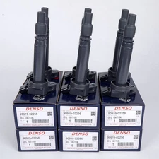 6x OEM 90919-02256 DENSO Ignition Coils For 2005-2024 Toyota & Lexus I4 V6 V8