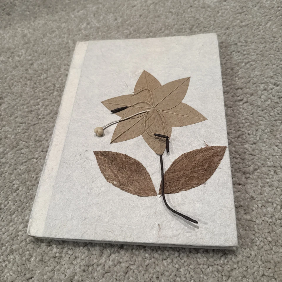 Álbum beige encuadernado en papel crudo para álbumes de recortes recuerdos fotos papel 8" x 7" (CA) Foto 2 de 4