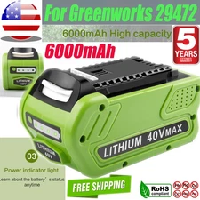 29472 For Greenworks 40V Lithium G-MAX Battery 29462 29482 29252 24282 27062