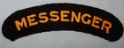 WW2 HOME FRONT CIVIL DEFENCE - MESSENGER - BRITISH MILITARY PATCH BADGE