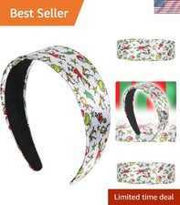 Dr. Seuss How GRINCH Stole Christmas Allover Character Design Headband For Wo...
