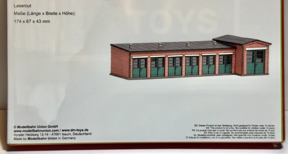 Fabrik / Werkstatt / Lagerräume:  H0-Bausatz NEU eingeschweißt - Bild 2 von 4