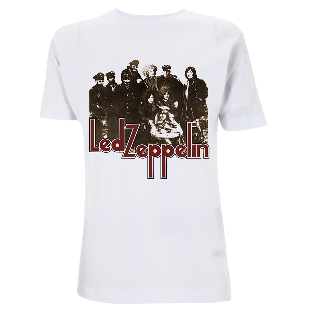 LED ZEPPELIN - LZ II ФОТО БЕЛАЯ футболка среднего размера