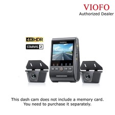 VIOFO A329WW 3CH 4K Dual 2K Waterproof Rear Cams, Heavy-Duty, SSD Support