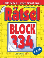 Rätselblock 334 Eberhard Krüger