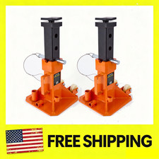 22 Ton Heavy Duty Pin-style Jack Stands 44000 Lbs Capacity H- 1319.6 W Lock 22 Ton Heavy Duty Pin-style Jack Stands 44000 Lbs Capacity H- 1319.6 W Lock