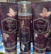 AUTUMN DRIVE LOT OF 3, One SPRAY MIST  2 CREAM LOTIONS BATH  BODY WORKS 2025