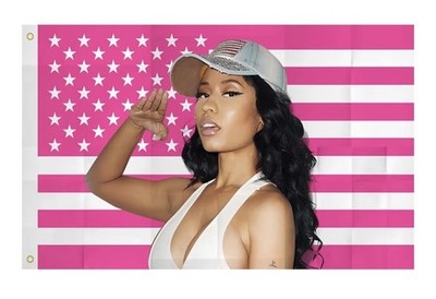 Nikki Minaj Pink Friday Banner Flag 3x5 Nylon Tapestry Poster NEW