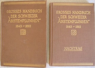 Large Handbook of Swiss Cancellations 1843 1882 Supplement Stamp Slides