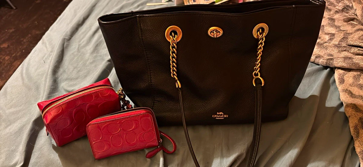 バッグ COACH Signature Gallery Tote Turn Lock Coach Turn Lock Tote Bags & Handbags for Women for sale | eBay