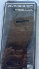 Versa Carry Rapid Slide Size 2 Leather Holster OWB Brown  Ambidextrous WBAOWB22
