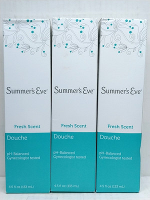 Summer's Eve Douche Fresh Scent Formula 4.5 oz Lot Of 3 New And Sealed