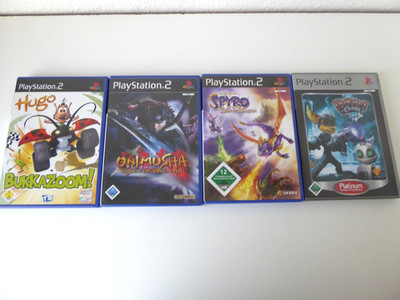 PS2 Spiele Paket Playstation - Hugo, Onimusha, Spyro, Ratchet Clank 2