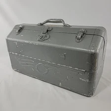 Vintage Simonsen Chicago Metal Products Cantilever 4 Tray Tackle Box - Tool Box