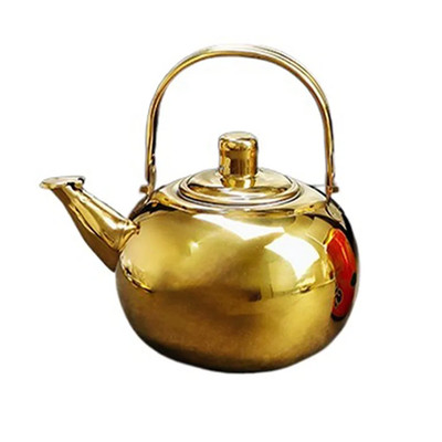 Stainless Steel Water Kettle Teapot with Infuser Filter Coffee Kettle Green Oolo