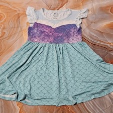 Posh Peanut Disney Ariel Bamboo Dress Size 5/6 Play Condition Mermaid