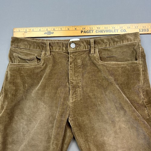 Flint And Tinder Pants Mens 34/32 Brown Corduroy 5 Pocket Slim Stretch *READ* - Picture 9 of 11