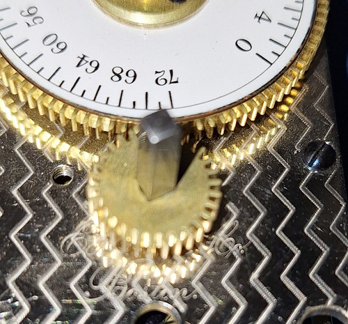 Antique E Howard Boston Mechanical Safe Time Lock Movement Working Unused W/ Key - Picture 7 of 8