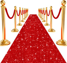 Sequin Aisle Runner Red Carpet Runner for Party Glitter Aisle Runner 2Ftx15Ft Wa