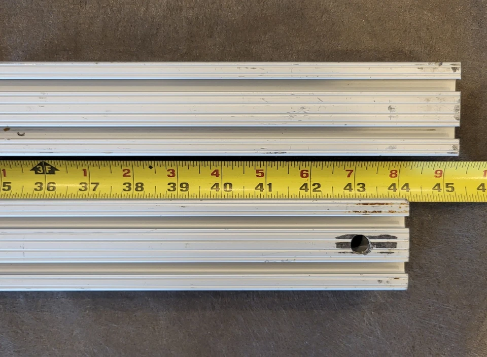 Lot of 4 - 80/20 T-Slot Aluminum Extrusion 1"x2"x10 LINEAR FEET p/n 1020 USA - Image 4 of 4