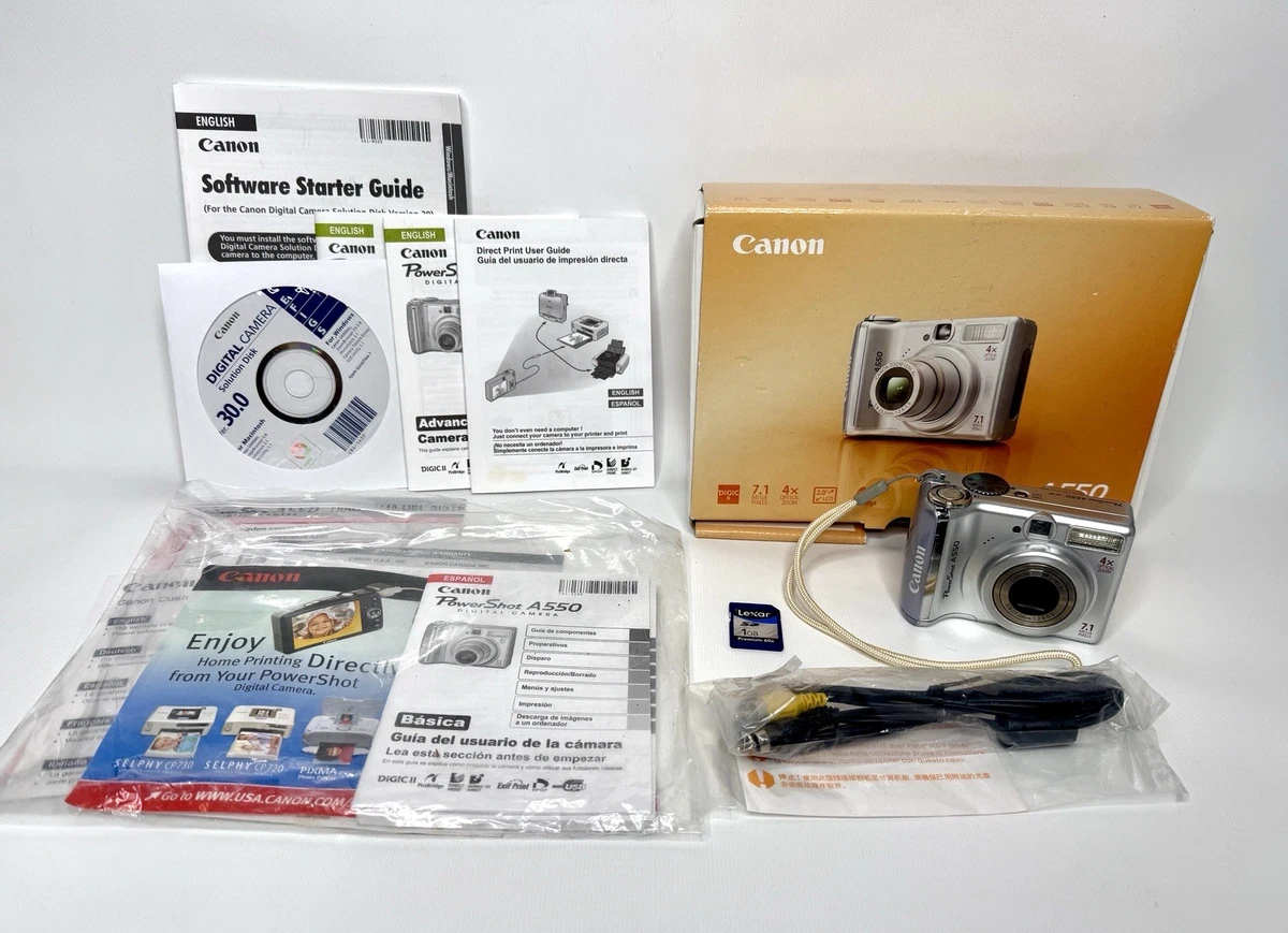 Las mejores ofertas en Canon PowerShot Canon Powershot A550