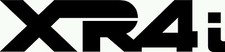 Xr4i car decal X 2 sticker in black, other colours available