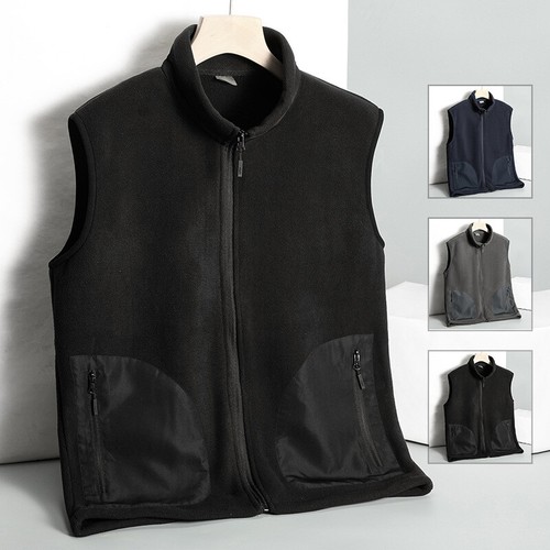 Gilet donna invernale spessi pile supporto colletto cappotto smanicato gilet cerniera - Foto 3 di 25