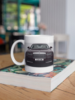 Personalisierte Rolls Royce Ghost Kaffeetasse Geschenk Farbe wählen SCHNELLER VERSAND
