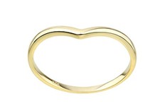 9ct Yellow Gold Wishbone Ring by Citerna