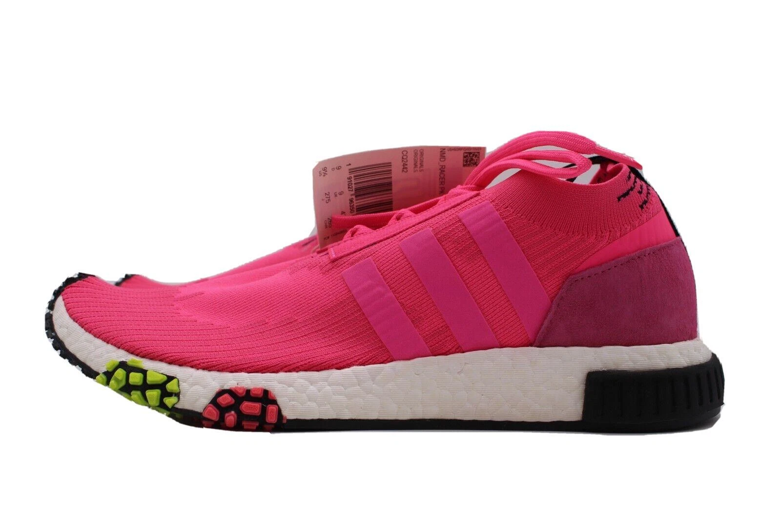 Mens Adidas NMD Racer PK Primeknit Pink Sneakers Shoes Casual CQ2442 ALL SIZES