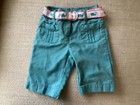 Janie & Jack Girl 6-12M Preppy Aqua Pants W/ Whale Theme Belt