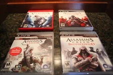 Assassin's Creed Lot of 4 Games PS3 PlayStation 3 Brotherhood And Creed 1,2,3!!!