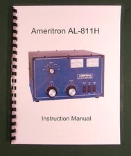 Ameritron AL-811H Instruction Manual - ring bound with protective covers!