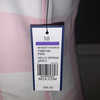 Crown and Ivy sleeveless Hello Spring cross back shift dress size