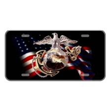 Custom Personalized License Plate Auto Car Tag American Flag Eagle