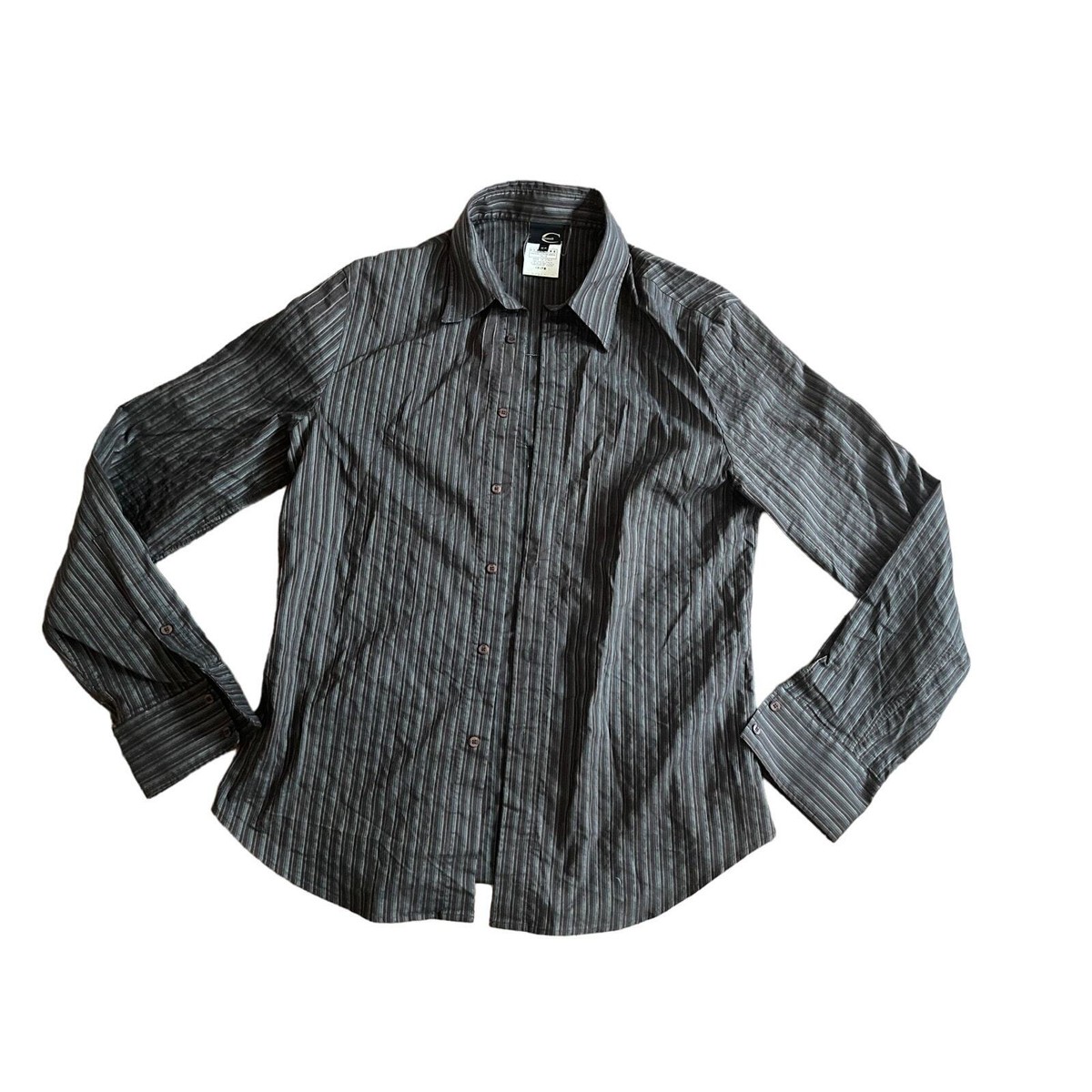 just cavalli dress shirt Mens Just Cavalli White Long Sleeve Button Down Dress Shirt W/ Sleeve Design 54